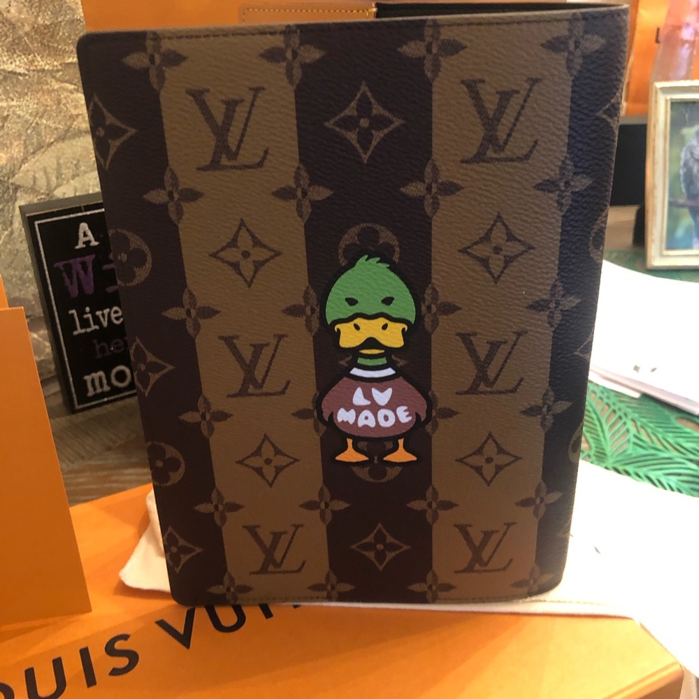 Louis Vuitton Virgil Abloh x Nigo Tiger Duck Stripe Notebook Cover New In Box A5